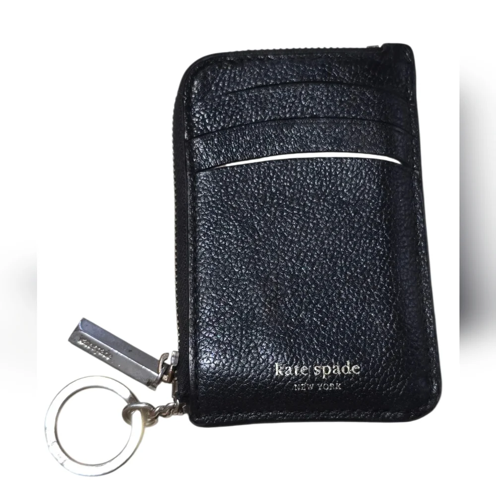 Kate Spade Black Leather Card Holder